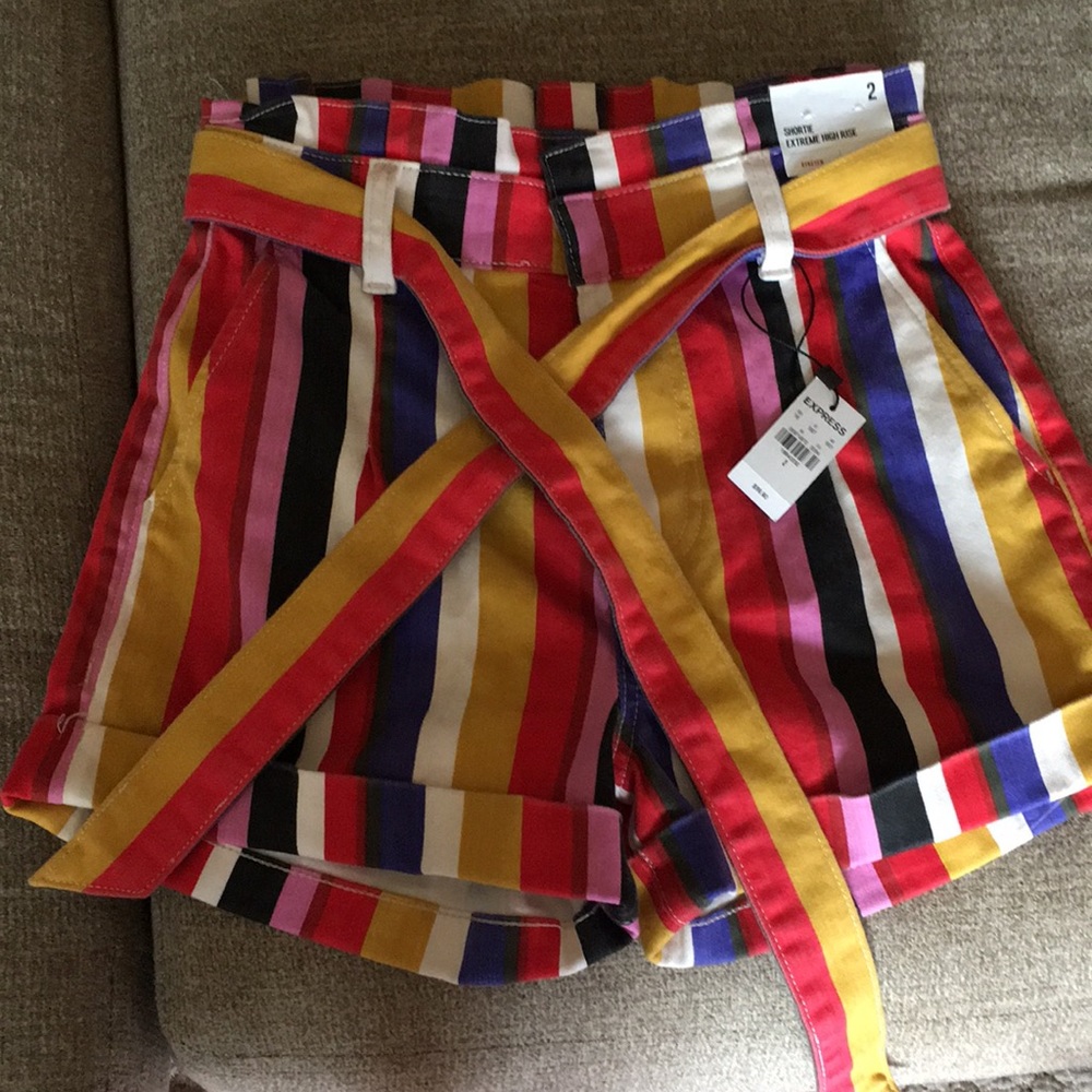 NWT EXPRESS SUPER HIGH WAISTED SHORTS
